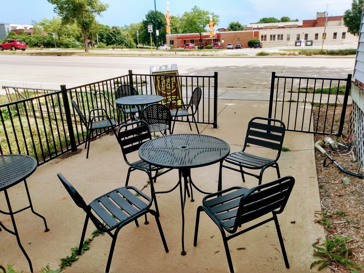 It's a beautiful mid-summer #wibeerwednesday for having a beer out on our rustic patio! We just opened at 3: come on by. #beeroclock