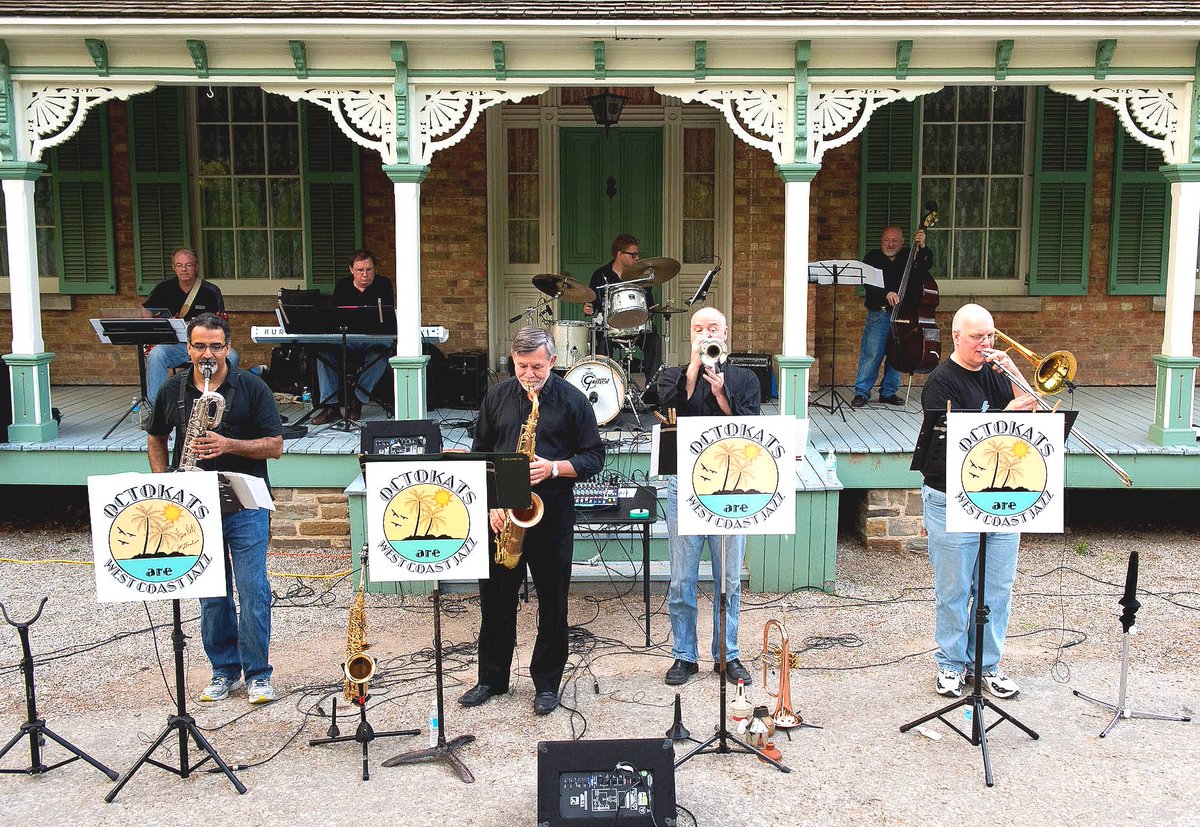 This Friday at 7pm, enjoy The Octokats performing fresh new tunes during a very special evening of Cool Jazz in our On The Verandah concert series at Benares Historic House! 

Details: bit.ly/46T5XWa