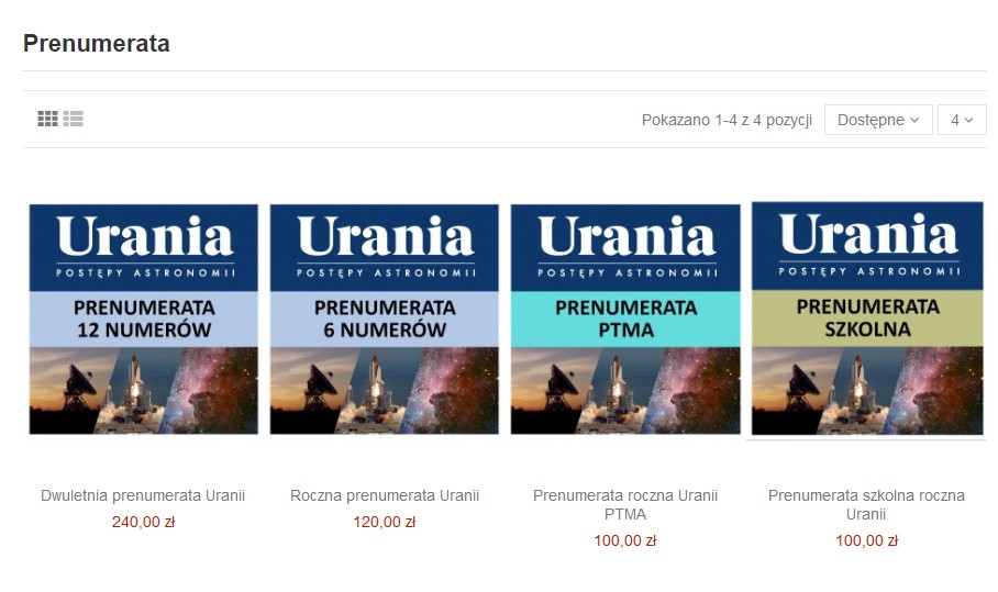 UraniaPA's tweet photo. Nowa cena prenumeraty Uranii - Postępów Astronomii https://t.co/uy7tRaTJyy https://t.co/GOM36oVnPO