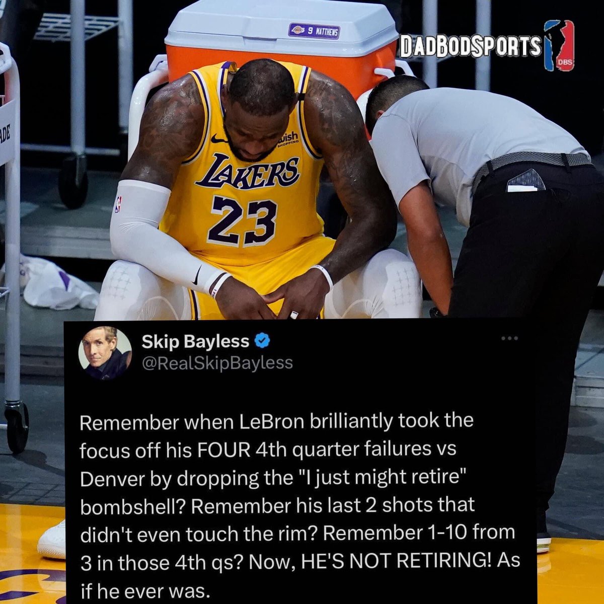 Is Skip finally into something? Hmmm good for thought? 🤔💭 #lebron #skipbayless #espn #nba