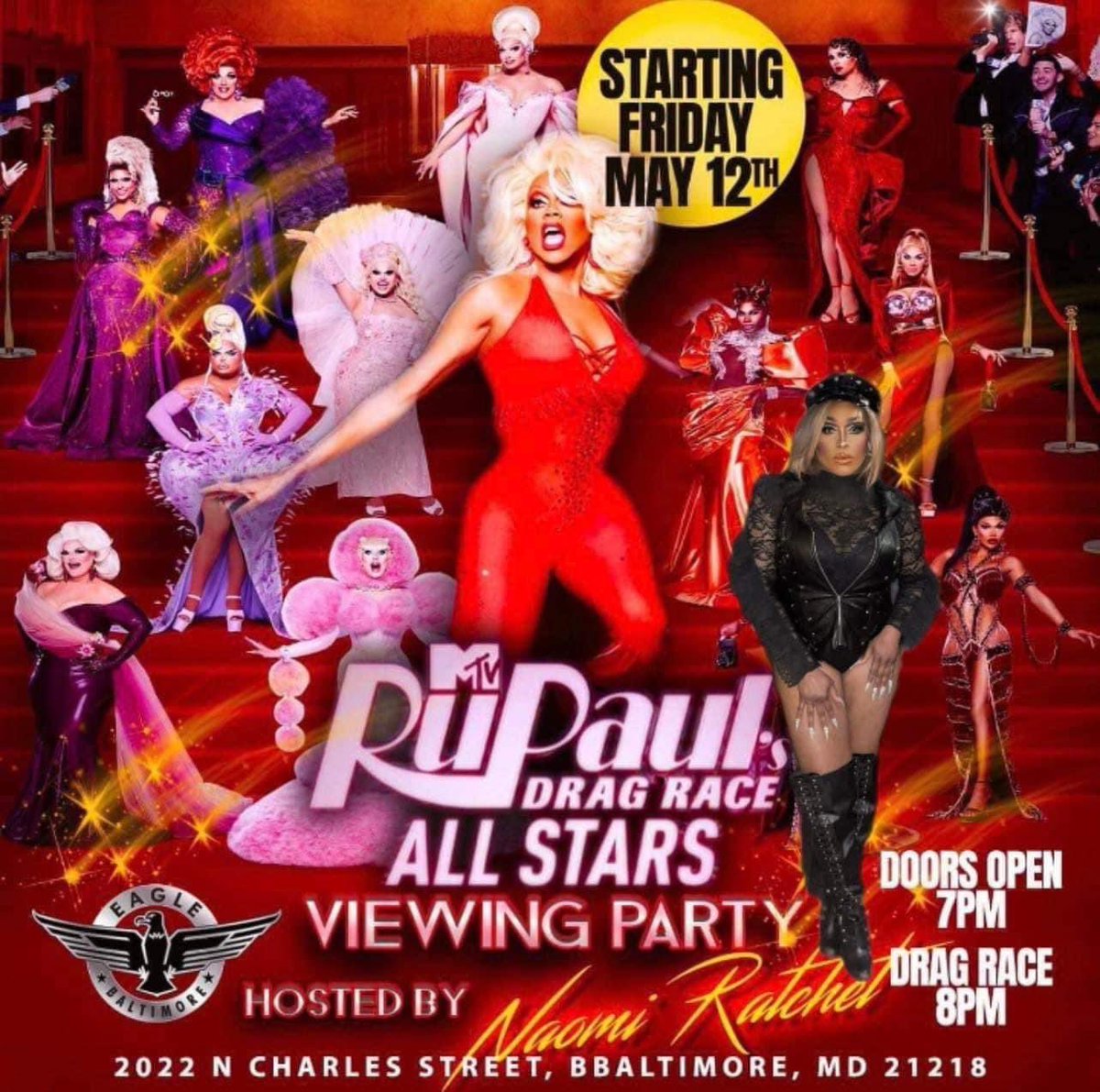 Your weekend at the Eagle #clublife #clubs #party #partying #housemusic #technomusic #dj #nightlife #baltimore #followforfollowback #gaypride #gayguy #dragqueen #yas #queen #slay #circuitparty #circuitmusic #throwback #brunch #lgbtqcommunity #baltimore