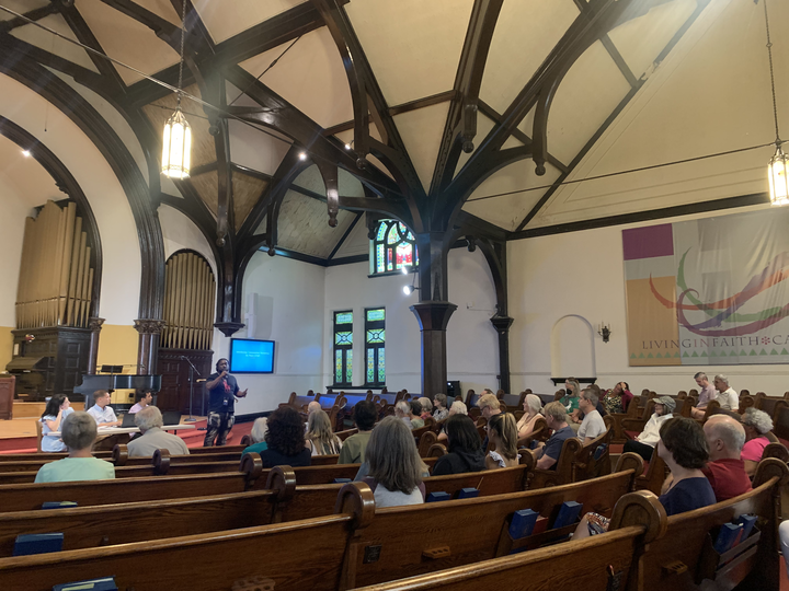 Last night I attended the 19th District Council’s monthly meeting, which included presentations from <a href="/ONENorthside/">ONE Northside</a> and <a href="/NonviolenceChi/">Institute for Nonviolence Chicago</a>. These orgs do critical work to reduce gun violence across Chicago. City government must do more to ensure they receive the funding they need.