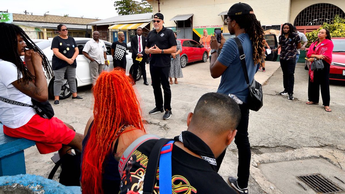 projectstarja's tweet photo. Thanks to artistes Spraggabenz, Agent Sasco, Teejay, Ras I, entrepreneur, Emprezz Golding, veteran footballer, Walter Boyd &amp; Supt. Williams for joining our community 'walk about'

With a recent shooting, we wanted to remind folks that all is not lost. We're still doing the work. https://t.co/fwa7E4AFvN