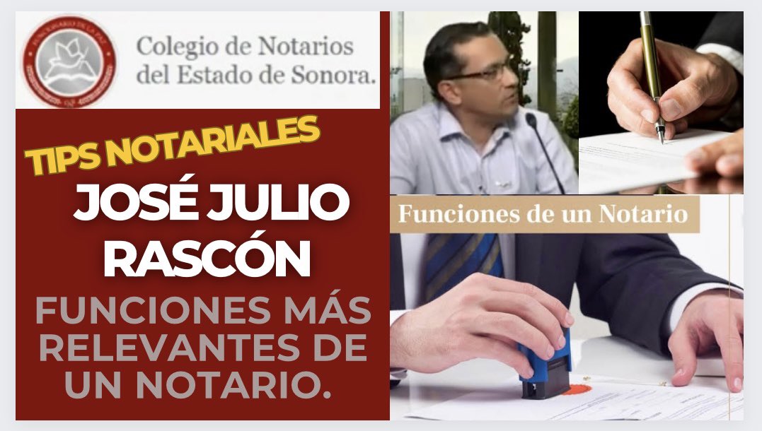 notariossonora's tweet photo. 📜Tips Notariales: Aspectos más relevantes de la función notarial, con Not. José Julio Rascón Soria👉 https://t.co/rmHz8PqOBy👈
📜#NotariosSonora #TipsNotariales #NotariosdeSonora 
#ColegioNotariosSonora
#JoseJulioRascon #ConoceATuNotario 
#ColegiodeNotarios
#UnNotariadoCercadeTi https://t.co/OLfTMXo9o8