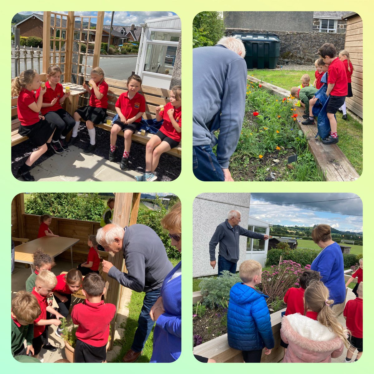 YsgolOMEdwards's tweet photo. Diolch am y croeso cynnes i’r disgyblion Sylfaen yn yr Ysgoldy heddiw. Pnawn prysur iawn yn dysgu am waith @EglwysiLlanRhos yn yr ardal. https://t.co/FkfybTt9D5