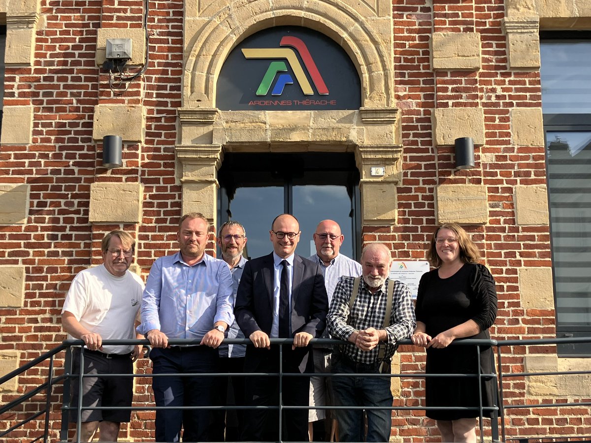 LeroyMiguel's tweet photo. Merci @sbastien_martin pour ta visite en @ardenthierache . Plus petite comcom ardennaise mais, à la hauteur 😉 https://t.co/8AmyrX8xHB
