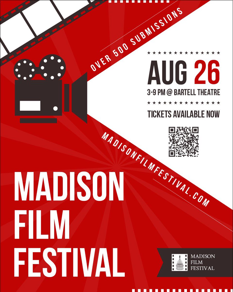 madisonfilmf3st's tweet photo. OFFICIAL SELECTIONS HAVE BEEN MADE! Congratulations to all the filmmakers who were selected! Nominees and winners will be announced at the festival on August 26th. We hope to see you there!

#officialselection #official #nominees #winners #filmfestival #cinema #awards #global https://t.co/YUbp7Ea4O4