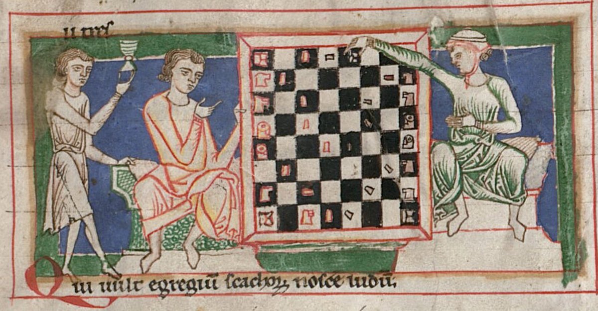 red_loeb's tweet photo. A game of chess

Bayerische Staatsbibliothek, Carmina Burana, BSB Clm 4660; 13th century; Munich; f.92r @bsb_muenchen https://t.co/gjgx3ZsMss
