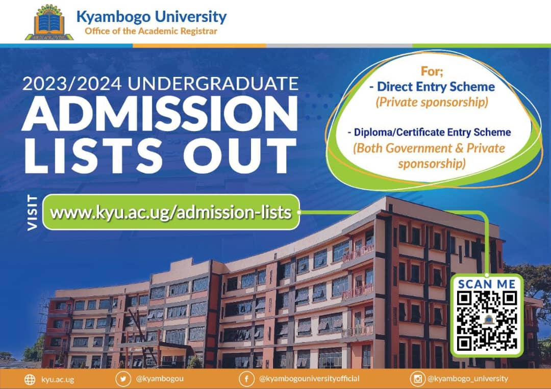 KYAMBOGO UNIVERSITY on Twitter "Congratulations to all those who have