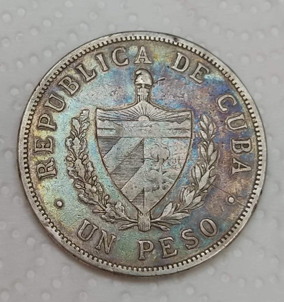 NumismaticoCuba's tweet photo. El peso de ⭐ del 1916 es el más difícil de esta colección ya que solo se acuñaron 843050 monedas. Esta es de mi colección; patina Tornasolada.
Aleación: Plata (Ag) 900/1000 Cobre (Cu) 100/1000
Diámetro: 38,10 mm
Peso: 26,7295 g
Ceca: Filadelfia
#Cuba
#numismatica
#UnPeso https://t.co/xeiazjR62w