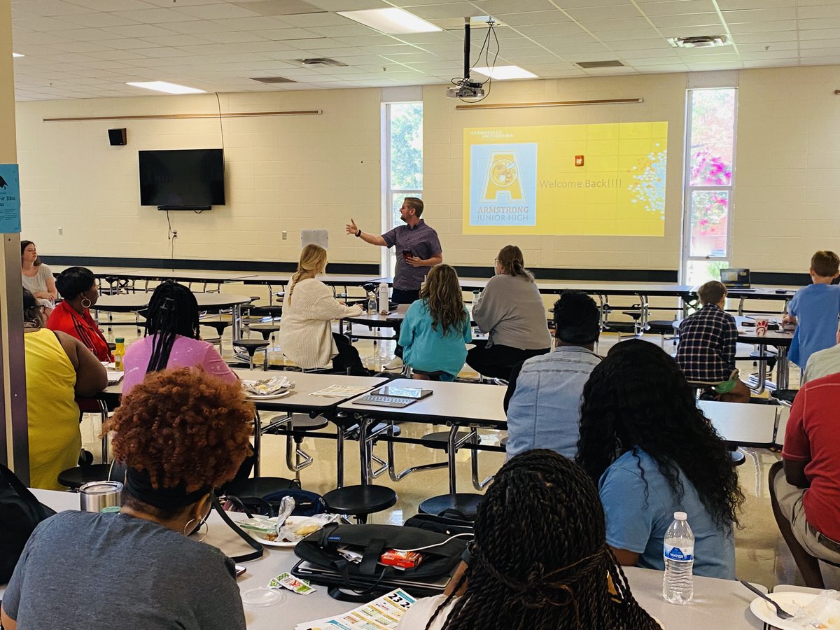 First day back for our AJHS team, and we're excited to begin a new school year! Teachers and staff were hard at work today building relationships, talking about student success and getting prepared. See you next week, Jacket! Can't wait to #ExpectExcellence together!