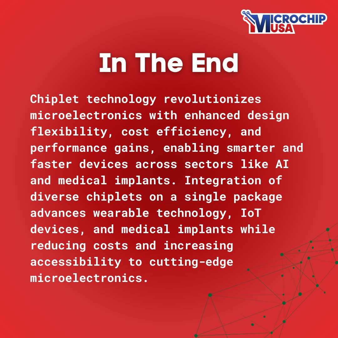 MicrochipUSA's tweet photo. Chiplets are modular semiconductor components that enable complex electronic devices to be created faster & easier! https://t.co/j0DXM522mK #SoC #Chiplets #SemiconductorRevolution #Semiconductors #SystemOnChip #ElectronicsEvolution #FutureOfSemiconductors #MicrochipUSA #MUSA https://t.co/IE2tydzDl1