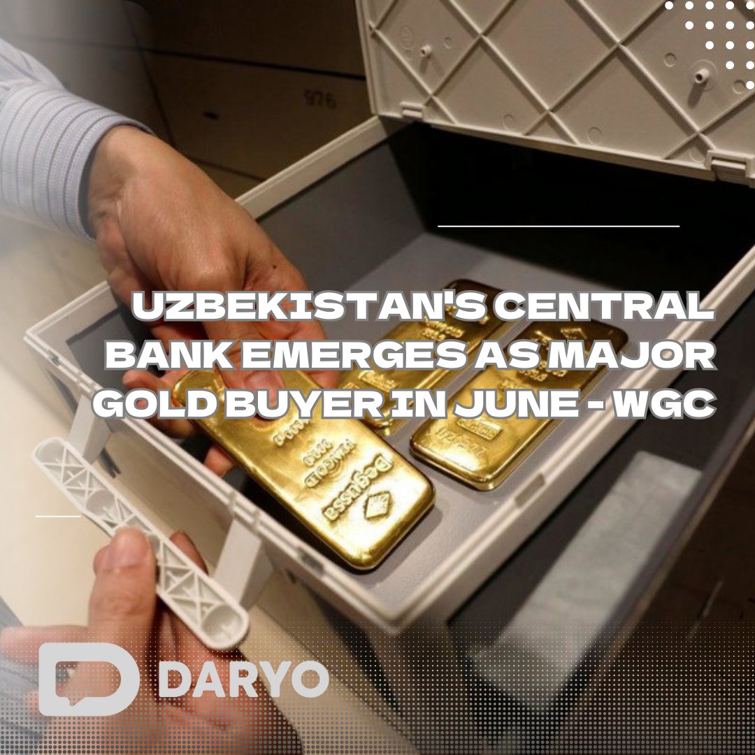 #Uzbekistan's @centralbankuzb emerges as major #goldbuyer in June - @GOLDCOUNCIL

Overall, Uzbekistan's #gold #exports grew by 47.3% compared to the same period last year, reaching $4.37 bn since the beginning of this year.

#goldexport #centralbank #banking #finance 

Details —…