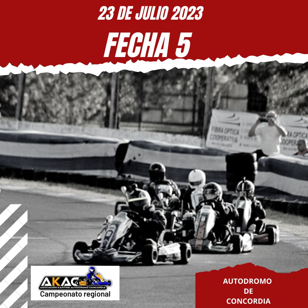 AutodromoConco1's tweet photo. 🏆¡Se viene la fecha nº5 del Karting de Concordia!🏆
🗓 El 2️⃣3️⃣ de julio, el campeonato regional de karting vuelve a rugir. 🏁
🎟 Entrada general GRATIS 🤪
🎟 Entrada boxes $1000 pesos 💵
➡️ Te esperamos en el Autódromo de Concordia..... ¿Te lo vas a perder? 🏁 https://t.co/sTdbeuTSp1