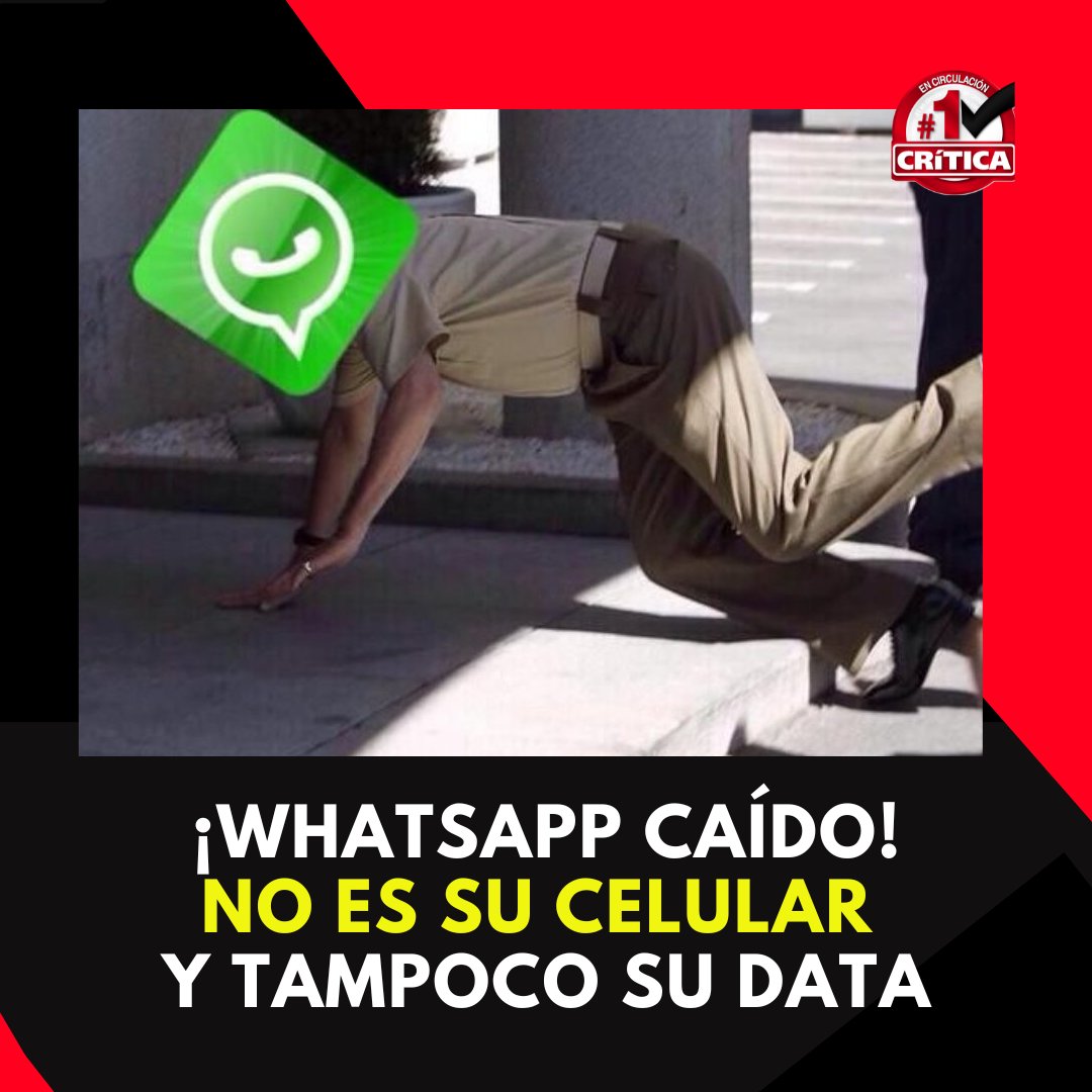 criticaenlinea's tweet photo. #MundoCri Cientos de personas enojadas y reiniciando sus dispositivos. Esto se reporta a nivel mundial. ¿Les funciona? https://t.co/ZAJV8bNHPI