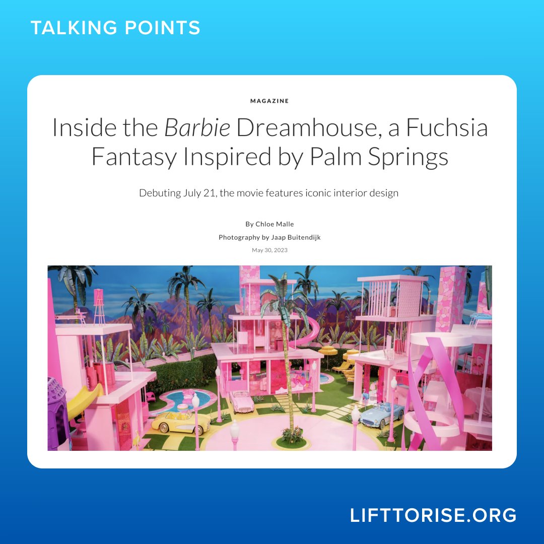 The reality here is that the workers who trim palm trees and clean pools for #Barbie and gang are priced out. The average rent for a 2-bedroom is $2,500, so a family needs to earn close to $100k per year after taxes – well above the city’s median household income. #barbiemovie