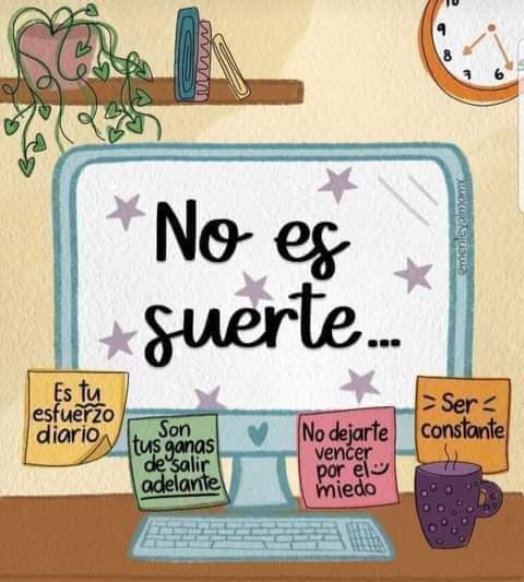 No es  suerte 🍀