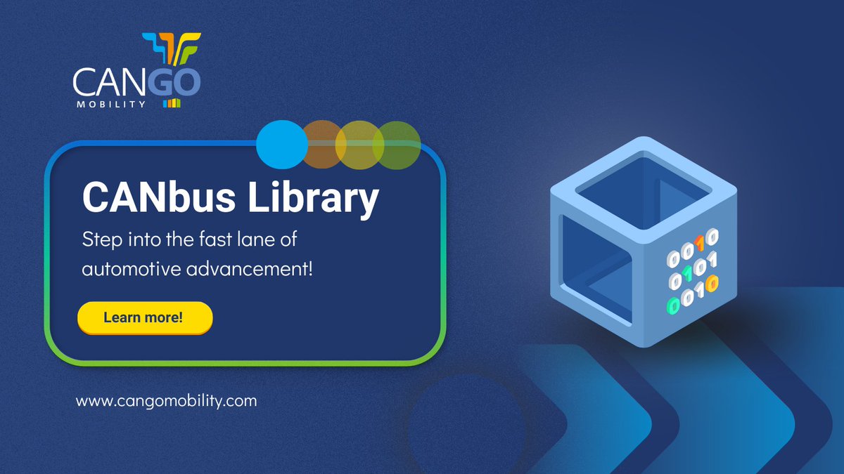 CANGOmobility's tweet image. 🚗🌐 Connect to the future of automotive tech with CANbus Library! 

💡 Explore cutting-edge analytics and services. 

What are you waiting for? 🏁 Step into the fast lane of automotive advancement! 

👉 Learn more: buff.ly/3DlrCc2 #CangoMobility #CanLibrary #Telematics