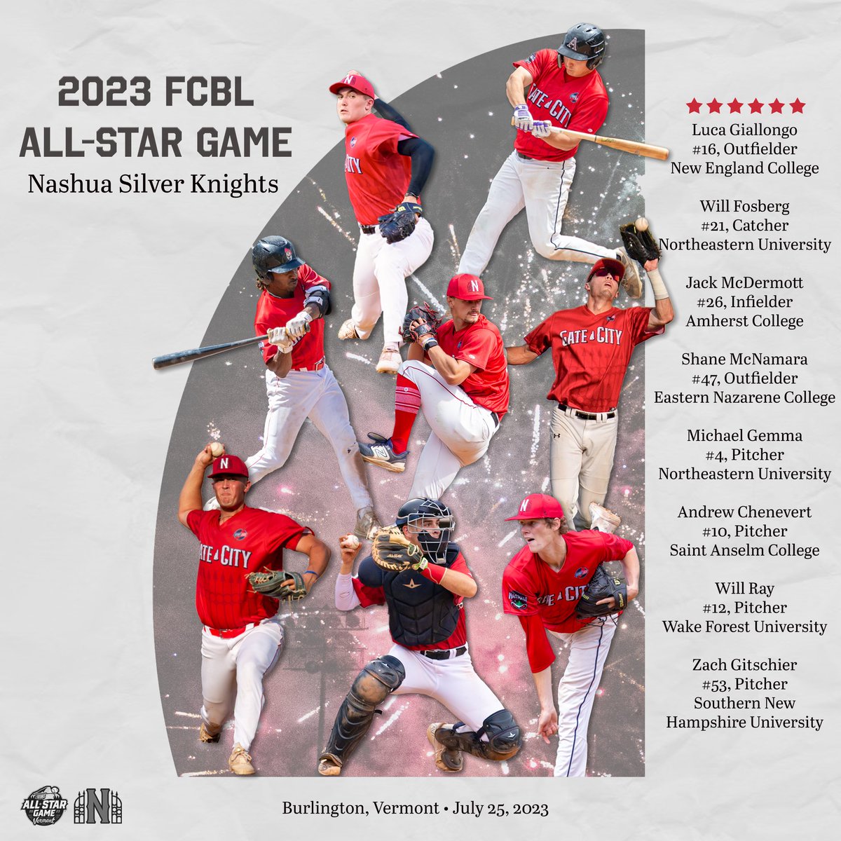 Introducing the 🎱 Silver Knights heading to the FCBL All-Star game next week! ⭐️⚔️