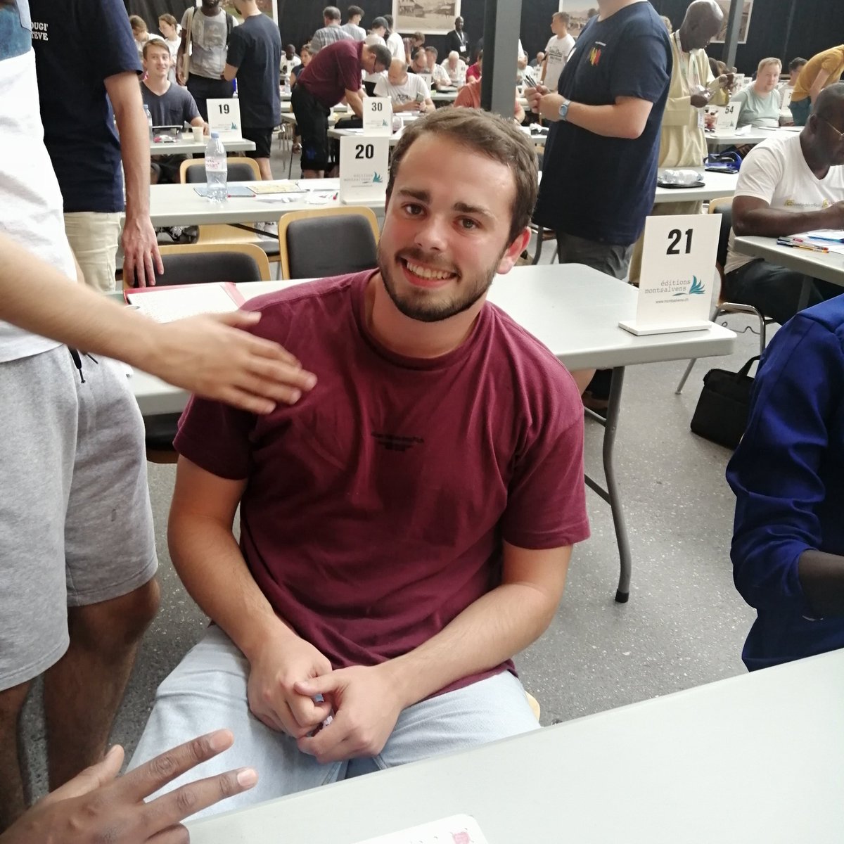 TwitFISF's tweet photo. 🇫🇷GASTON JEAN-BAPTISTE CHAMPION DU MONDE DE BLITZ
#FISF #cdmbulle2023 #scrabble https://t.co/psRWKrUR7T