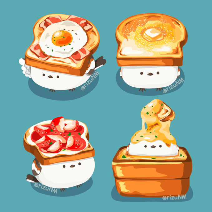 「looking at viewer toast」 illustration images(Latest)