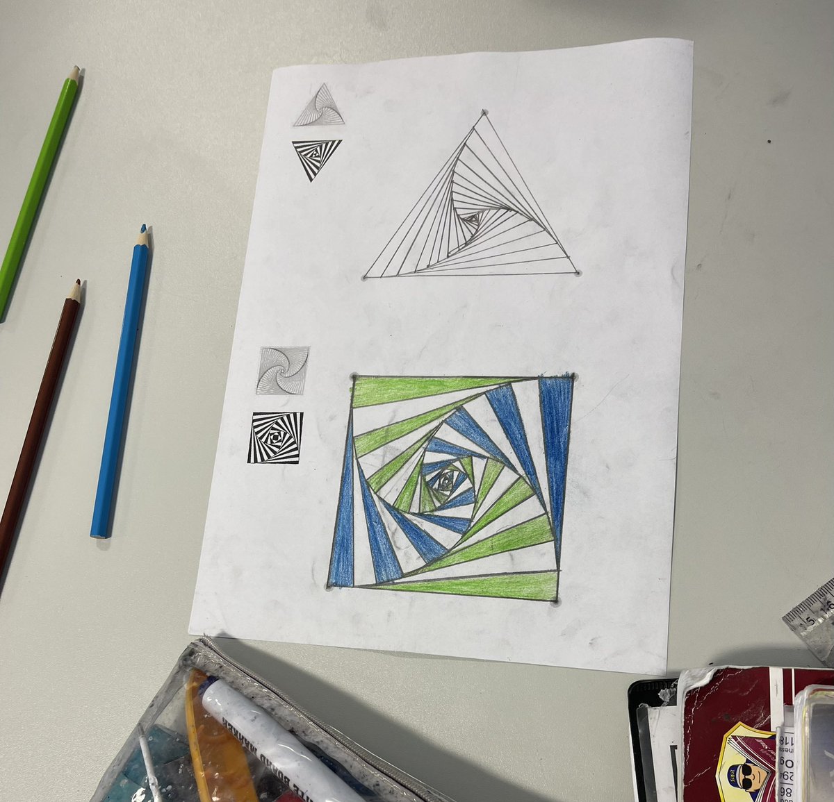 Bit of cross-curricular work looking at The “Predatory Bugs” problem and Pursuit Curves with 9.3 today bringing in <a href="/dixonsma_art/">DMA Art</a> 🎨🖌️🖼️

Enrichment right up until the last second of the year. 💪🏼

<a href="/Dixonsma_2027/">DMA Class of 2027</a> <a href="/DixonsMA/">Dixons McMillan Academy</a>