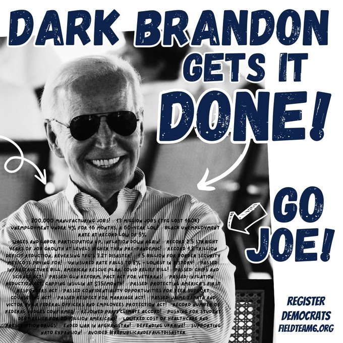 EllaVotes4Dems's tweet photo. @Susan35763565 Hello Sam, #BidenKnowsBest love! He's seen what #TrickleDown has done to our country,the crumbling roads, food lines, #HomelessAndPoor population growing, low wages. The #GOPTaxScam has left the 90% scraping by, while the wealthy are living in luxury.  #BidenHarris2024 #ProudBlue https://t.co/bFLBc7cTg4
