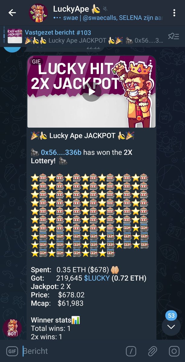 LuckyApeToken's tweet photo. We are live and kicking! 🍌🍌🍌🍌
Some lucky Apes are already winning!

CA: 0xa705bdf4538cf15f0fc1f4cfa03bd9d54a87d00c https://t.co/nizZKGYcuA