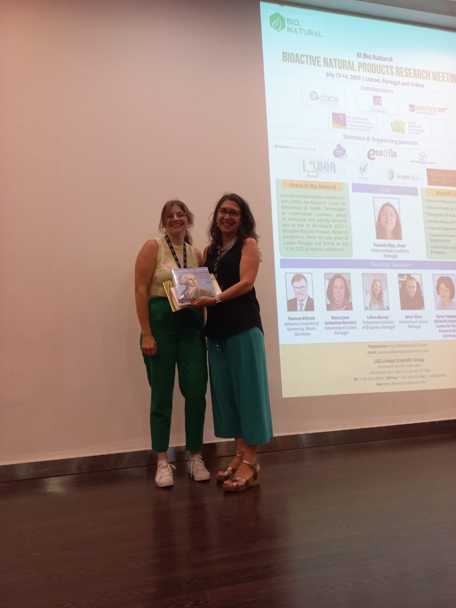 CBIOS_'s tweet photo. Congratulations to all the @Elsevier and @spquimica awardees for the Best young flash oral presentations, honor mentions and best poster awarded from the  III  #BioNatural @ulusofona https://t.co/h6tSgds1Nf 🍀🍀🧪🧪🔝🔝@GabsBangay @salvoprinciotto @Marciaasfilipe https://t.co/oYnVeNX2ux