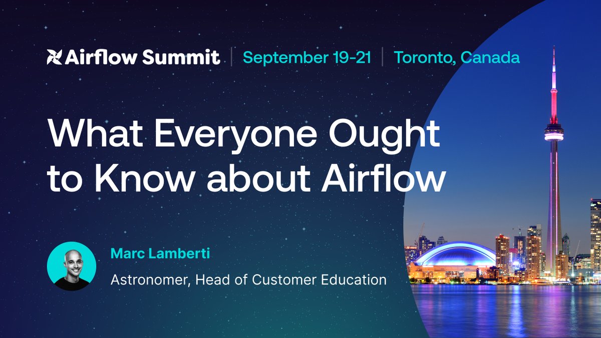 We're 2️⃣ months away from @AirflowSummit!  

Buckle up for this must-attend session with @marclambertiml. Stay up-to-date with the latest #Airflow features, debunk common myths, and get your questions answered.

Meet us in Toronto 🇨🇦 ! bit.ly/459W591

#AirflowSummit2023