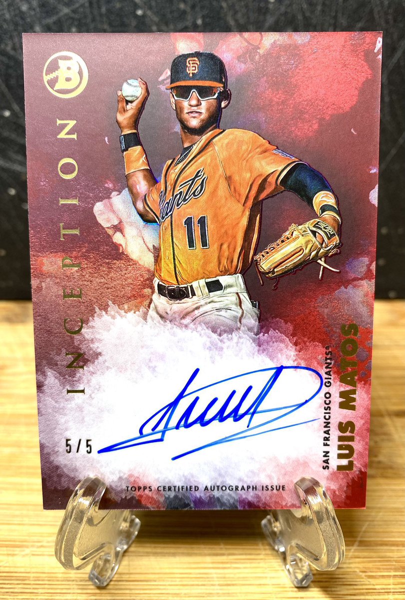 AGaggleOfKids's tweet photo. 5/5 Red Inception Luis Matos San Francisco Giants On Card Rookie Auto

$225 w/ BMWT

#LuisMatos #SFGiants #SanFranciscoGiants #BowmanInception https://t.co/V2IBTuCCKs