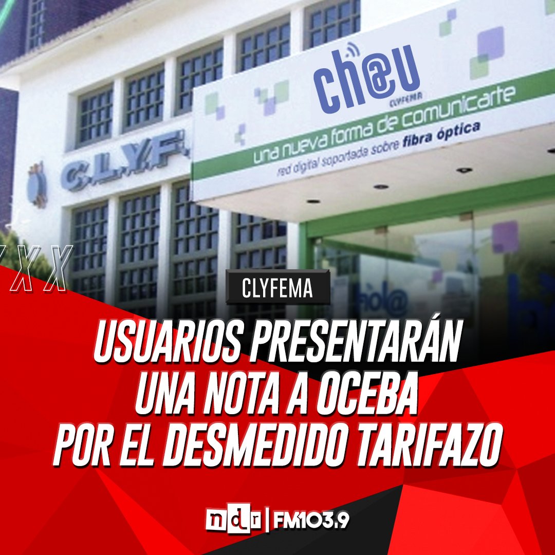 NdRradio's tweet photo. ❌ CONTRA EL TARIFAZO DE #CLYFEMA ⚡✊
Usuarios de la pseudocooperativa marajense presentarán una nota ante el #OCEBA ante el desmedido incremento en el valor del servicio de energía eléctrica registrado en las últimas boletas. https://t.co/Tnwx5JYodb