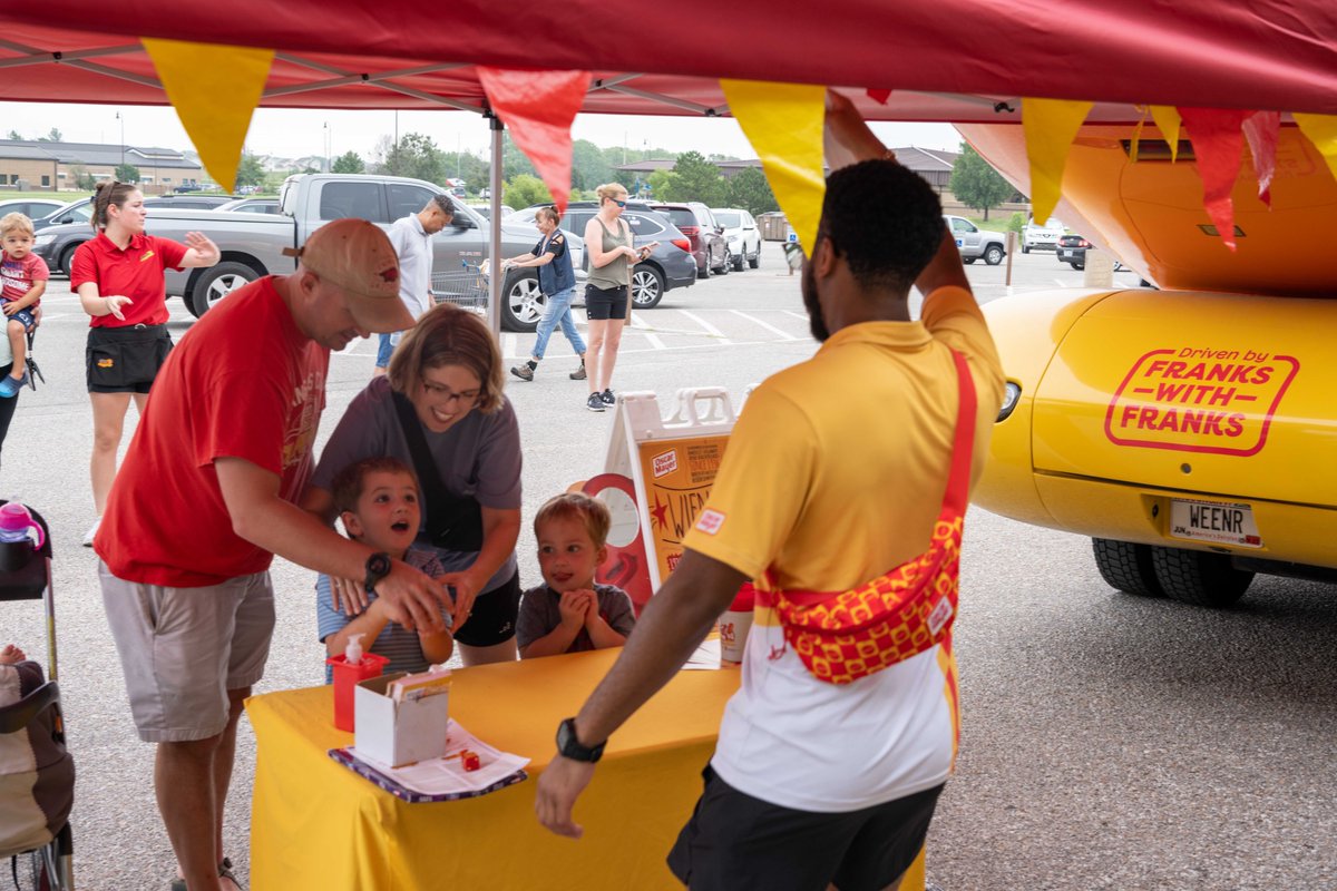 🌭🚚 FRANKMOBILE FIESTA AT MCCONNELL! 🌭🚚 Hold on to your buns, folks! The Oscar Mayer Frankmobile made a sizzling stop at our base, leaving us 'frankly' ecstatic! We relished the chance to snap pics, chow down, and spice up our day. It was a weinerful time! @oscarmayer