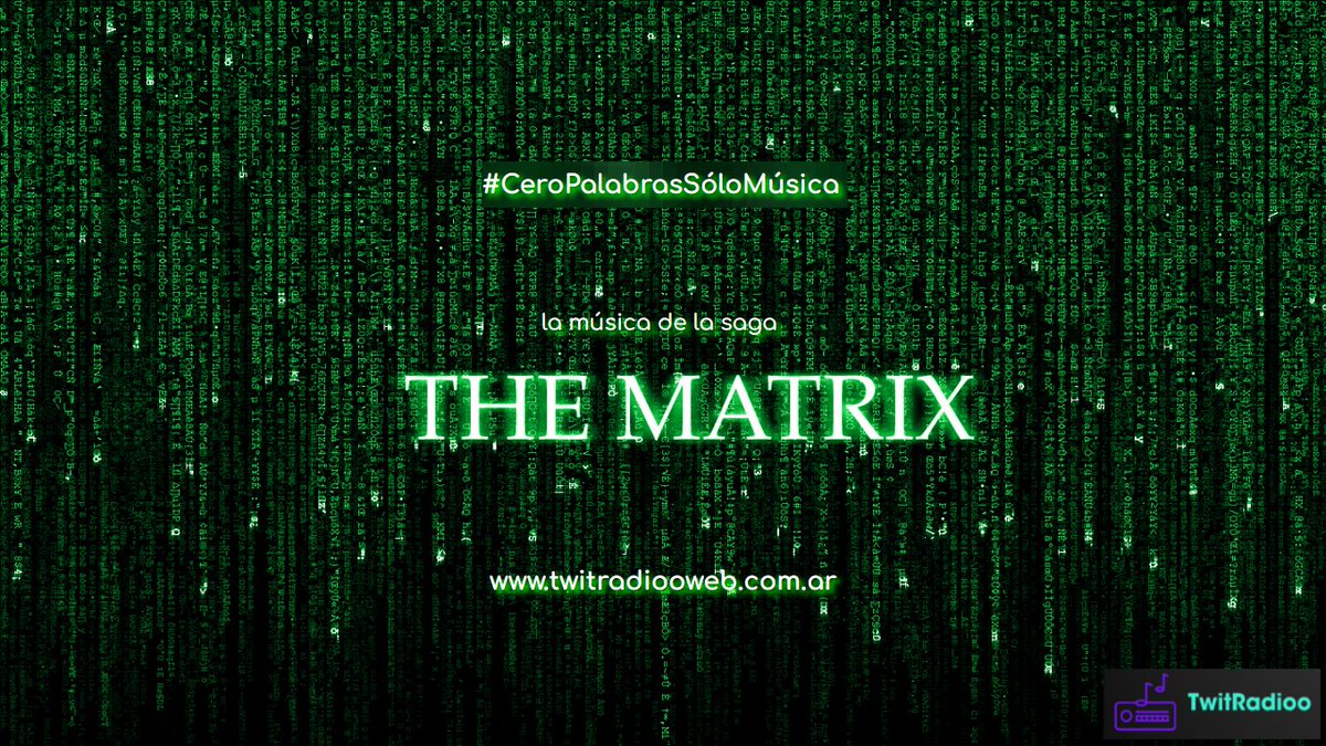 JohannTenorio's tweet photo. Seguí al conejo blanco, porque hoy a las 23 en #CeroPalabrasSóloMúsica por @TwitRadioo se viene el especial de la #MatrixMusic.
Tomate la pastilla roja y escuchalo en la web (https://t.co/YWhZNQBl8N), en TuneIn, en XiiaLive, o en nuestra @TwitRadiooApp para Android. https://t.co/VodMsO8ewz