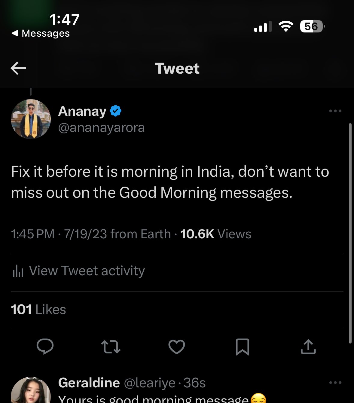 Ananay on Twitter: 