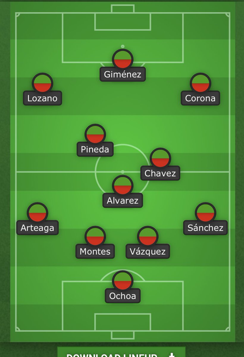 futbolasada's tweet photo. With the Copa America 🏆 in full swing next year, this would be an ideal XI for Mexico 🇲🇽 to compete. 

Any changes? 😳 https://t.co/mdGfgjXvO1