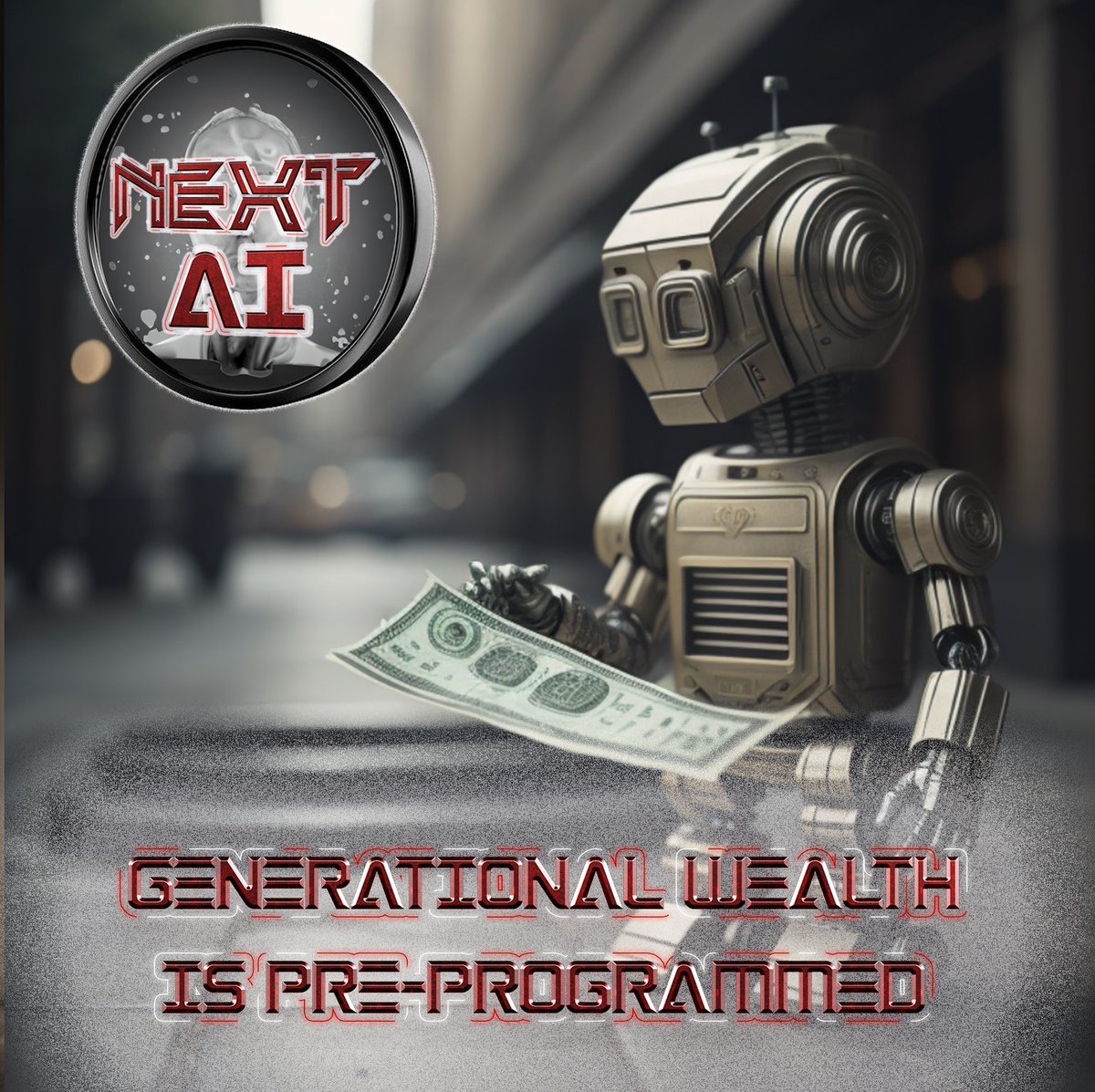 NEXTAItoken's tweet photo. Generation Wealth is PreProgammed!! Will you be NEXT??? Pre-sale starts soon!! 420 Billion total supply! #NEXTAI https://t.co/yc8lJRtoYz