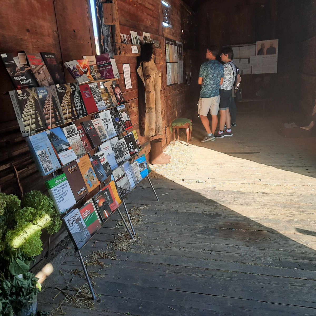 Downtown Chișinău open-air exhibition in memory of Soviet-era mass deportations today.