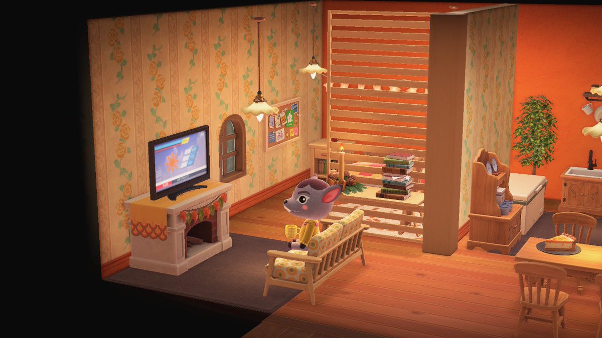 Rita_pinocoooo's tweet photo. A Deidre decidiu trazer para a sua decoração um bocadinho da sua estação do ano favorita - o outono 🍂 também é a minha preferida! Qual é a vossa?

🏷
#acnhstreaming #nintendoswitch #twitch #twitchstreamer
#animalcrossing #acnh #animalcrossingnh #acnhfandom  #acnhaddict https://t.co/P5Fgj42R8T