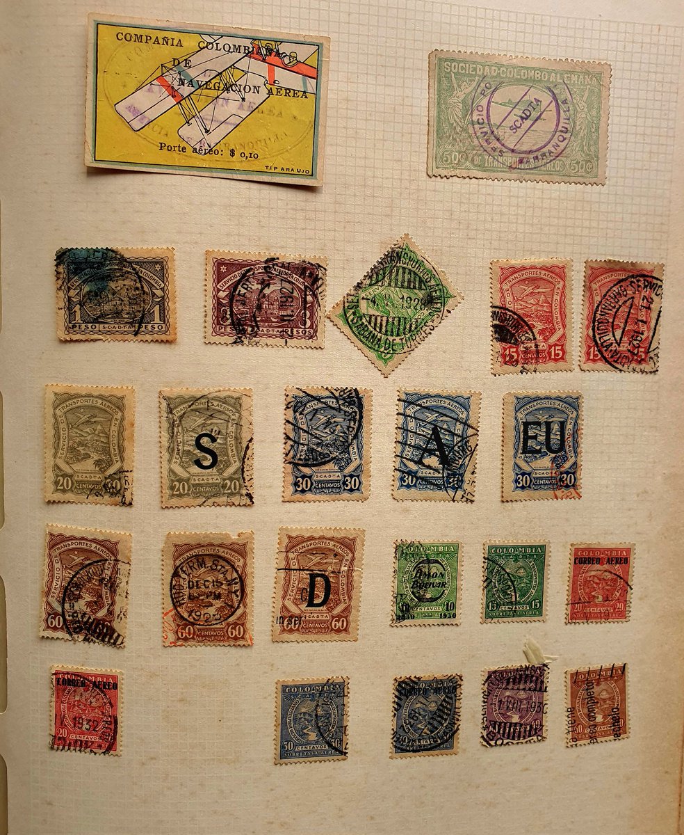 figuerjoda's tweet photo. Una de las estampillas más valiosa de Colombia... #Scadta https://t.co/SEnVL7pmgM