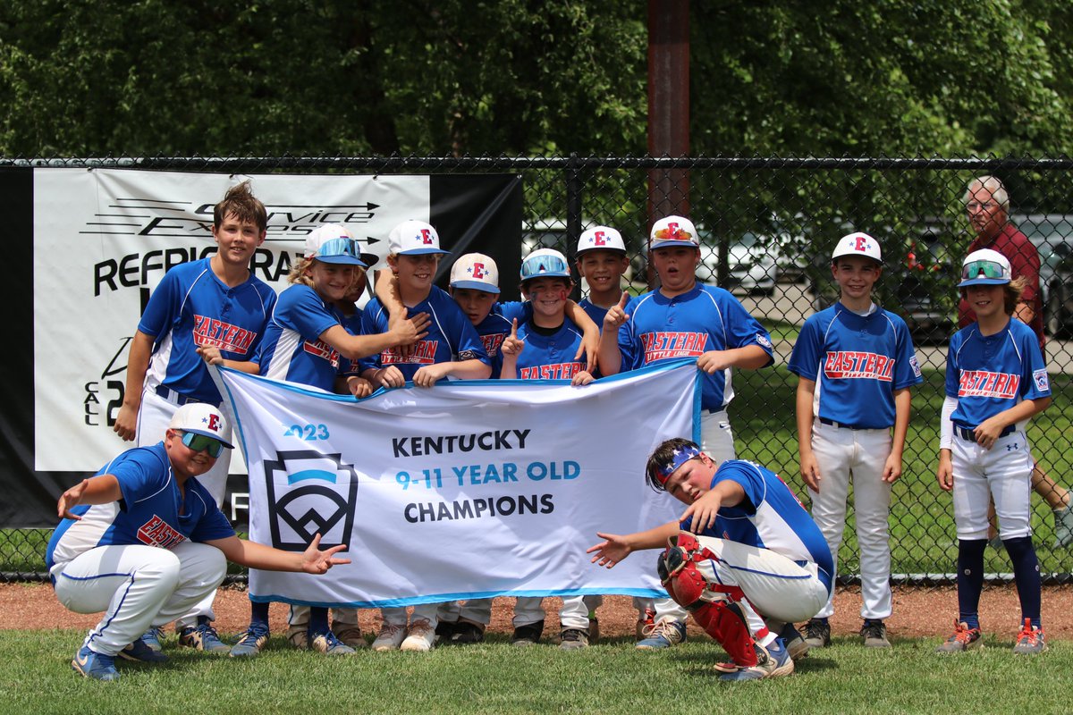 Congratulations to Eastern Little League on winning the Kentucky 9-11 Year Old State Championship! Eastern wins 5-3 over a tough Adair County team.