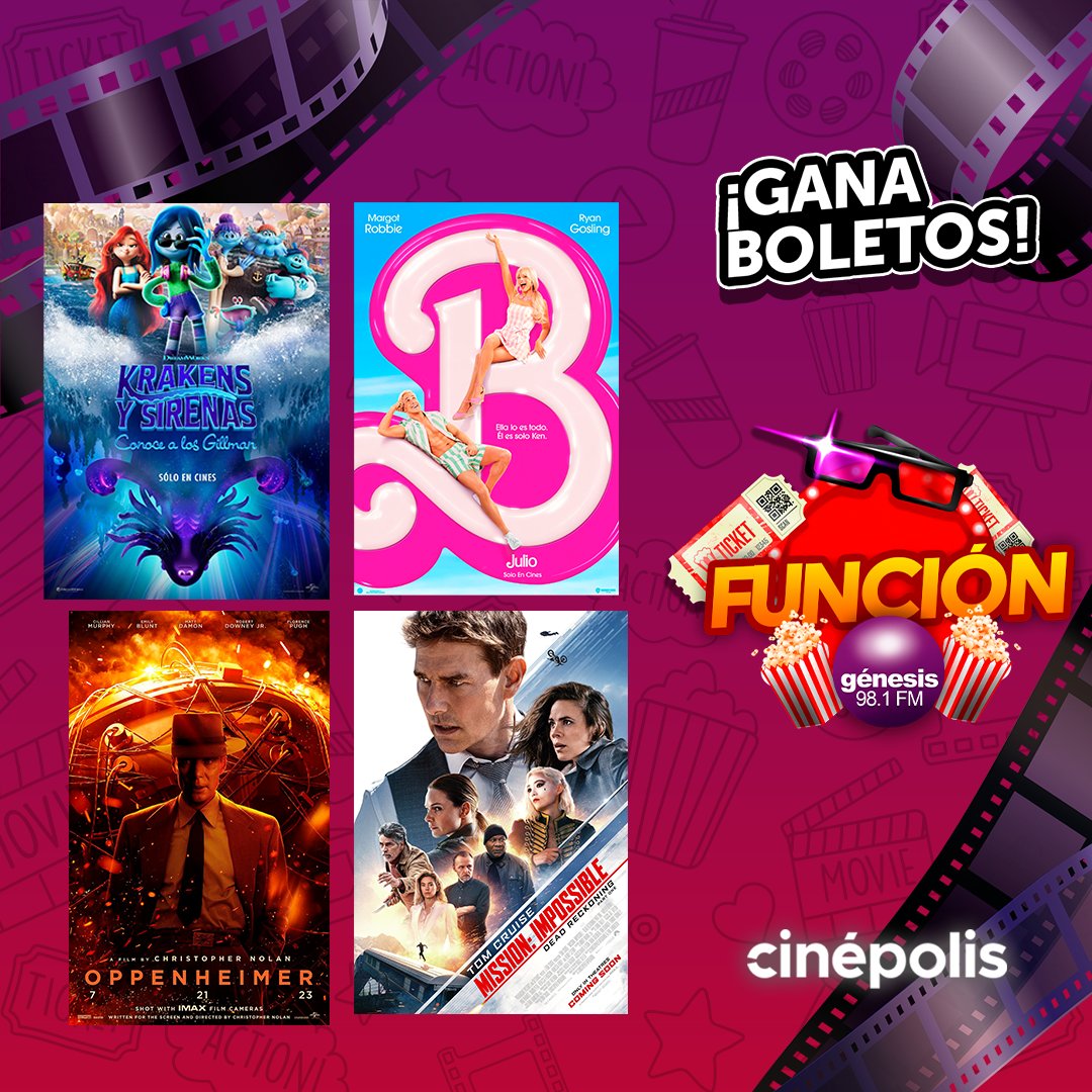 genesis981fm's tweet photo. 🎥 Para participar, solo sigue estos sencillos pasos:

✅ Comenta tu nombre completo y coreo electrónico.

✅ ¿Qué película te gustaría ver? https://t.co/S6WaUpsQ0e
