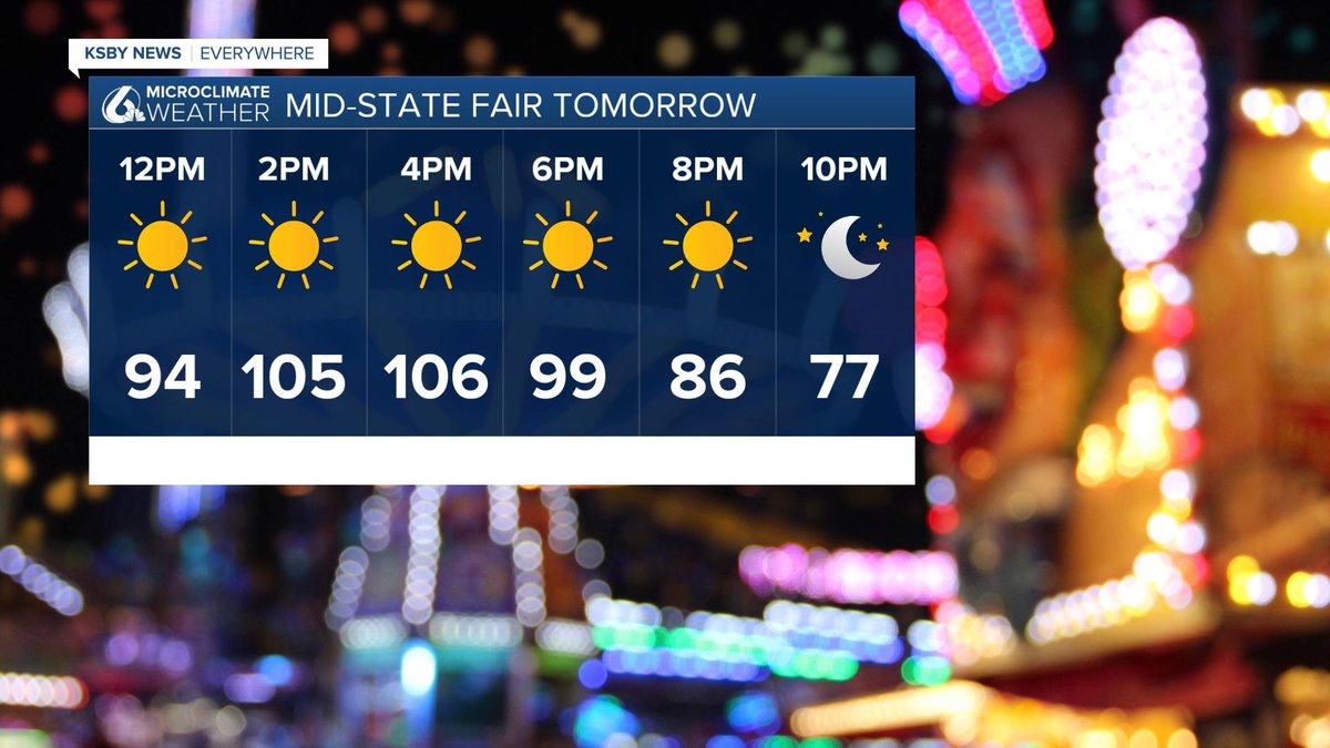 tvdave's tweet photo. Here is the 10-day, the rest of today's forecast, and tomorrow's hourly forecast for #midstatefair #californiamidstatefair https://t.co/wvzOSkZ8ij