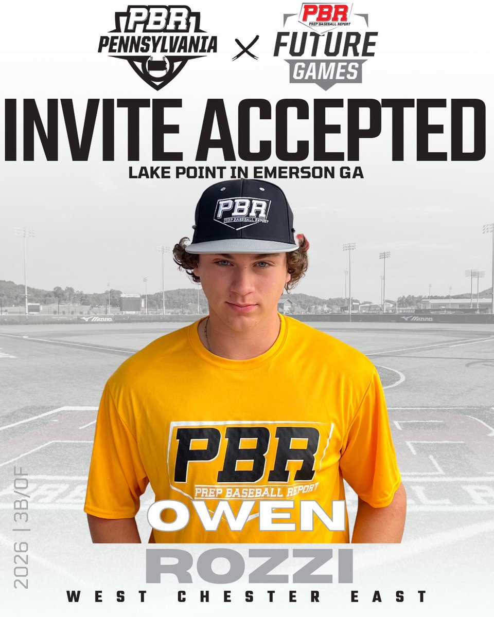 Prep Baseball Pennsylvania (@prepbaseballpa) on Twitter photo 📢 Welcome to #TeamPA 2026 3B/OF Owen Rozzi (West Chester East)
EV: 93 MPH
Bat Speed: 74 MPH💥
Rotational Acceleration: 20G
INF💪: 83 MPH
👤🔗loom.ly/GWOepoA
#PBRFG23 <a href="/prepbaseball/">Prep Baseball</a> 📢 Welcome to #TeamPA 2026 3B/OF Owen Rozzi (West Chester East)
EV: 93 MPH
Bat Speed: 74 MPH💥
Rotational Acceleration: 20G
INF💪: 83 MPH
👤🔗loom.ly/GWOepoA
#PBRFG23 <a href="/prepbaseball/">Prep Baseball</a>