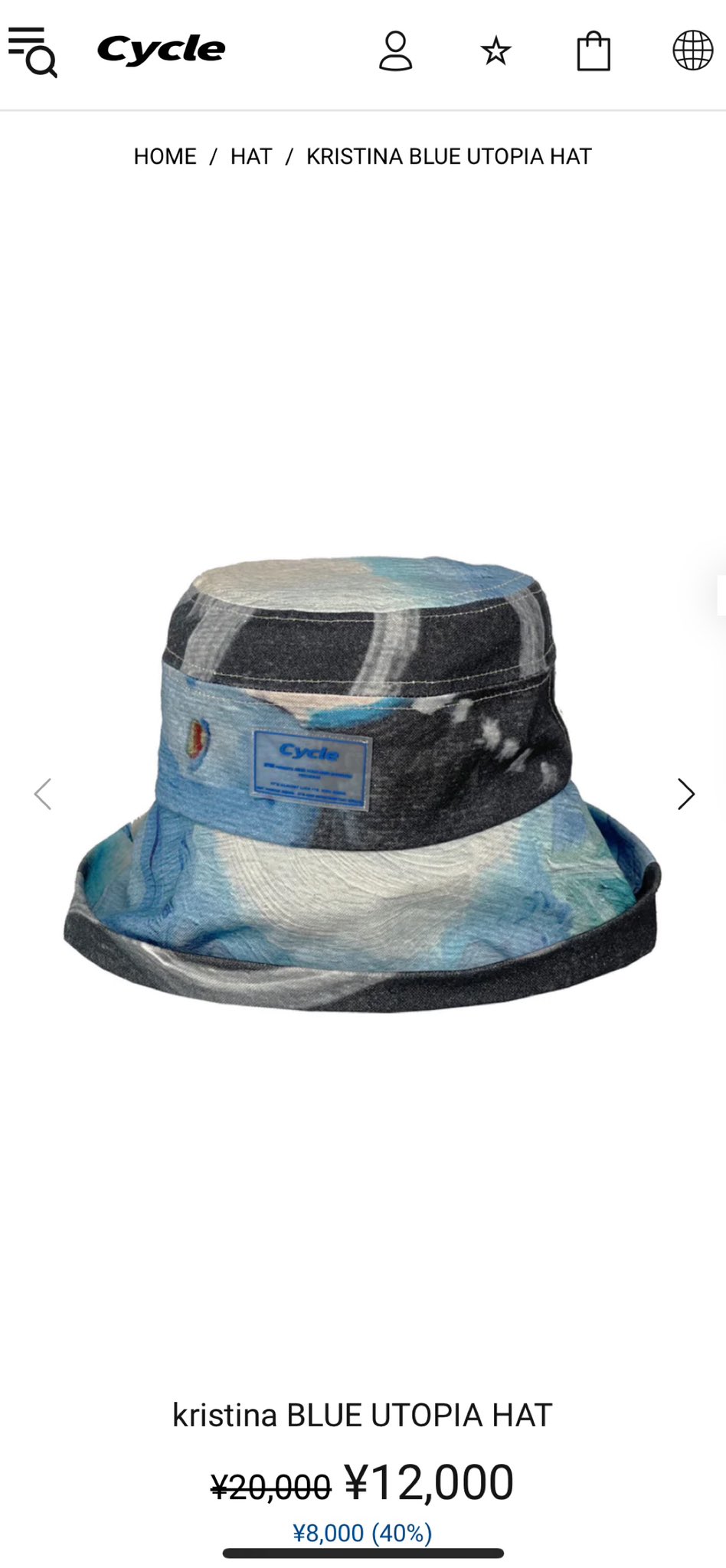Cycle by myob】 DRAW CODE STRAW HAT：ハット（ハット