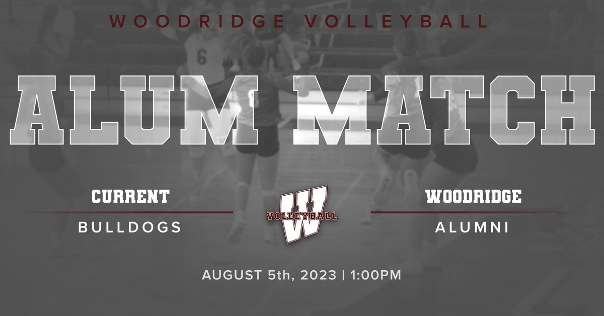 Calling All Alumni!!

We are hosting our Alumni Match on Aug 5th at 1:00pm. 

We would love to see as many of you as possible. 

Please DM us here, or email Coach Price to RSVP: tprice@woodridge.k12.oh.us