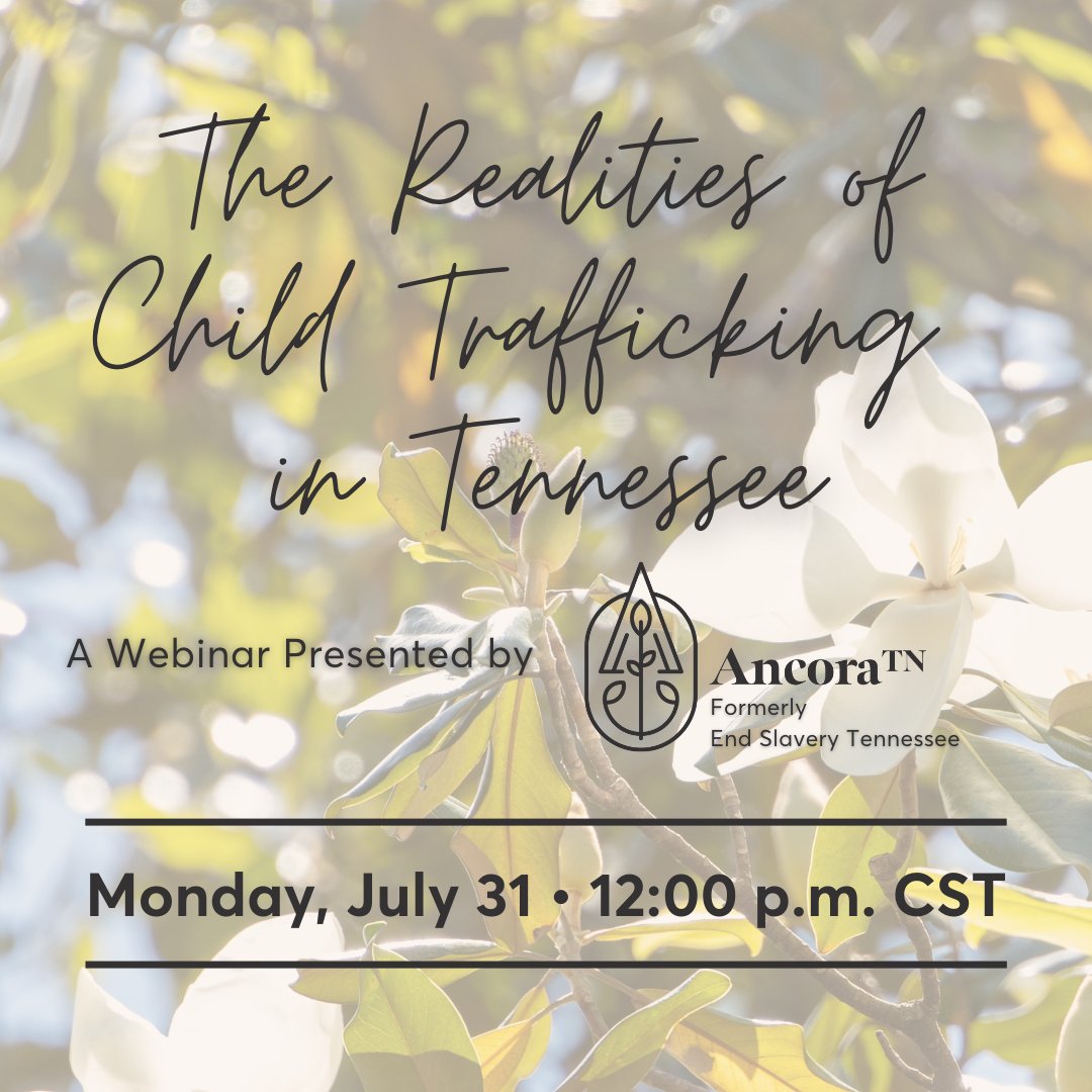 AncoraTN (formerly End Slavery Tennessee) tweet media