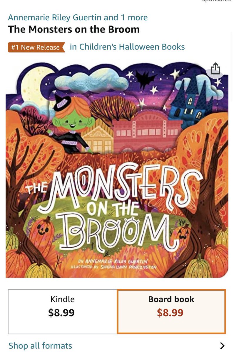 ARileyGuertin's tweet photo. Happy 1st book birthday to The Monsters on the Broom! @shaunaparmesan @SimonKIDS https://t.co/OCqwMzpOmw