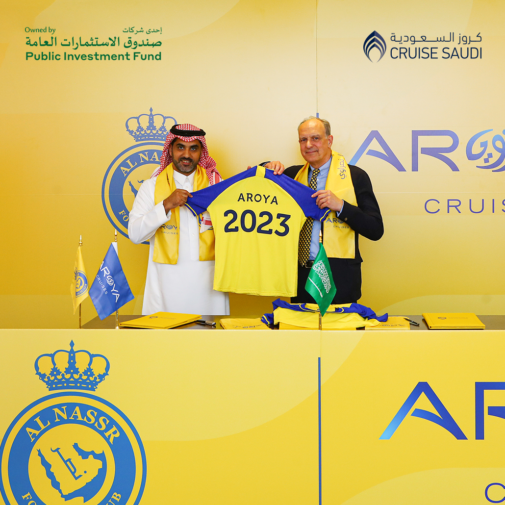 AROYA | أرويـا (@aroyacruises) on Twitter photo #أرويا_كروز تعلن دعمها للمجال الرياضي من خلال توقيع عقد الرعاية الذهبية لنادي <a href="/AlNassrFC/">نادي النصر السعودي</a> للسنوات الثلاثة القادمة.
مبحرين بطموحاتنا للعالمية.
#مرسانا_نصراوي #أرويا #أرويا_كروز تعلن دعمها للمجال الرياضي من خلال توقيع عقد الرعاية الذهبية لنادي <a href="/AlNassrFC/">نادي النصر السعودي</a> للسنوات الثلاثة القادمة.
مبحرين بطموحاتنا للعالمية.
#مرسانا_نصراوي #أرويا