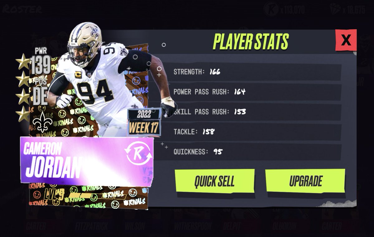ChaiGuy77's tweet photo. Ah sookie sookie now.

@camjordan94 @PlayNFLRivals 
#whodat https://t.co/jkw2wxIeFb